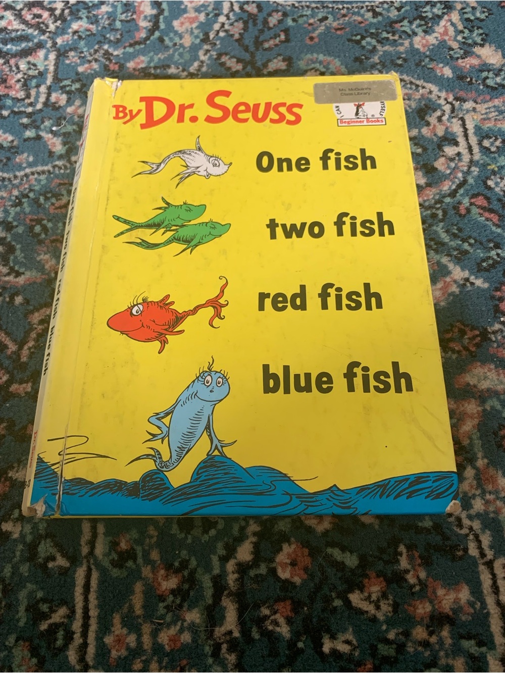 Vintage 1960 Dr. Seuss One Fish Two Fish Book | Fair Condition